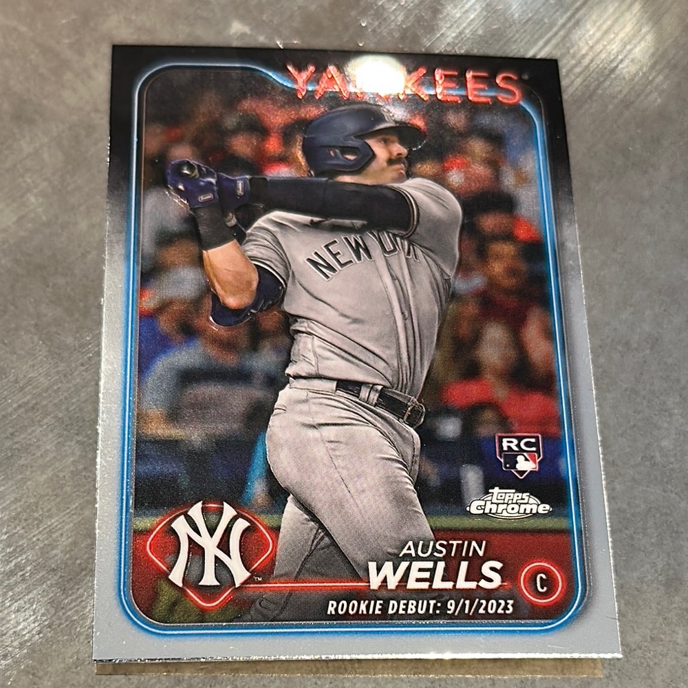 Topps Silver and Blue Card Game Austin Wells